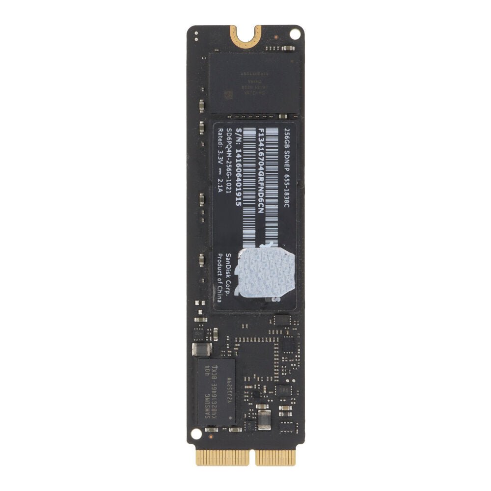 655 - 1838D Solid State Hard Drive voor Macbook Air 11.6" A1465/Macbook Air 13.3" A1466 2013 - 2014 Origineel 256GB