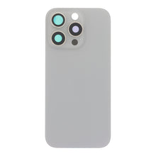 Batterij cover en back camera lens en bezel met magneetring en metalen plaat voor iPhone 16 Pro Natural Titanium HQ