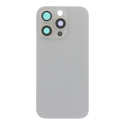 Batterij cover en back camera lens en bezel met magneetring en metalen plaat voor iPhone 16 Pro Natural Titanium HQ