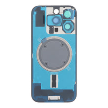 Batterij cover + Back camera lens en bezel met magneetring + metalen plaat voor iPhone 16 Pro Wit Titanium HQ