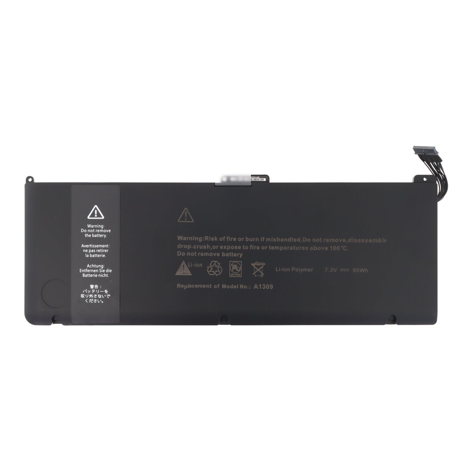 A1309 batterij + plaklaag voor MacBook Pro 17" A1297 2009 OEM zonder logo