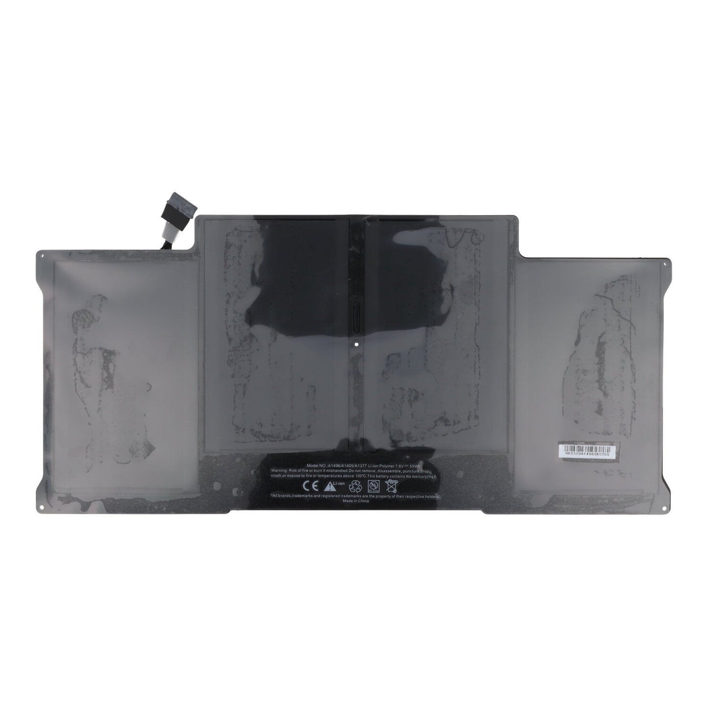 A1377/A1405/A1496 Batterij + Plaklaag voor Macbook Air 13.3" A1369/Macbook Air 13.3" A1466 2013 OEM zonder Logo