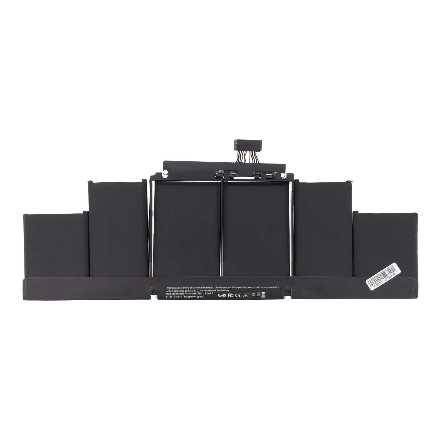A1417 batterij + batterij plaklaag voor MacBook Retina Pro 15.4" A1398 2012 - 2013 OEM zonder logo