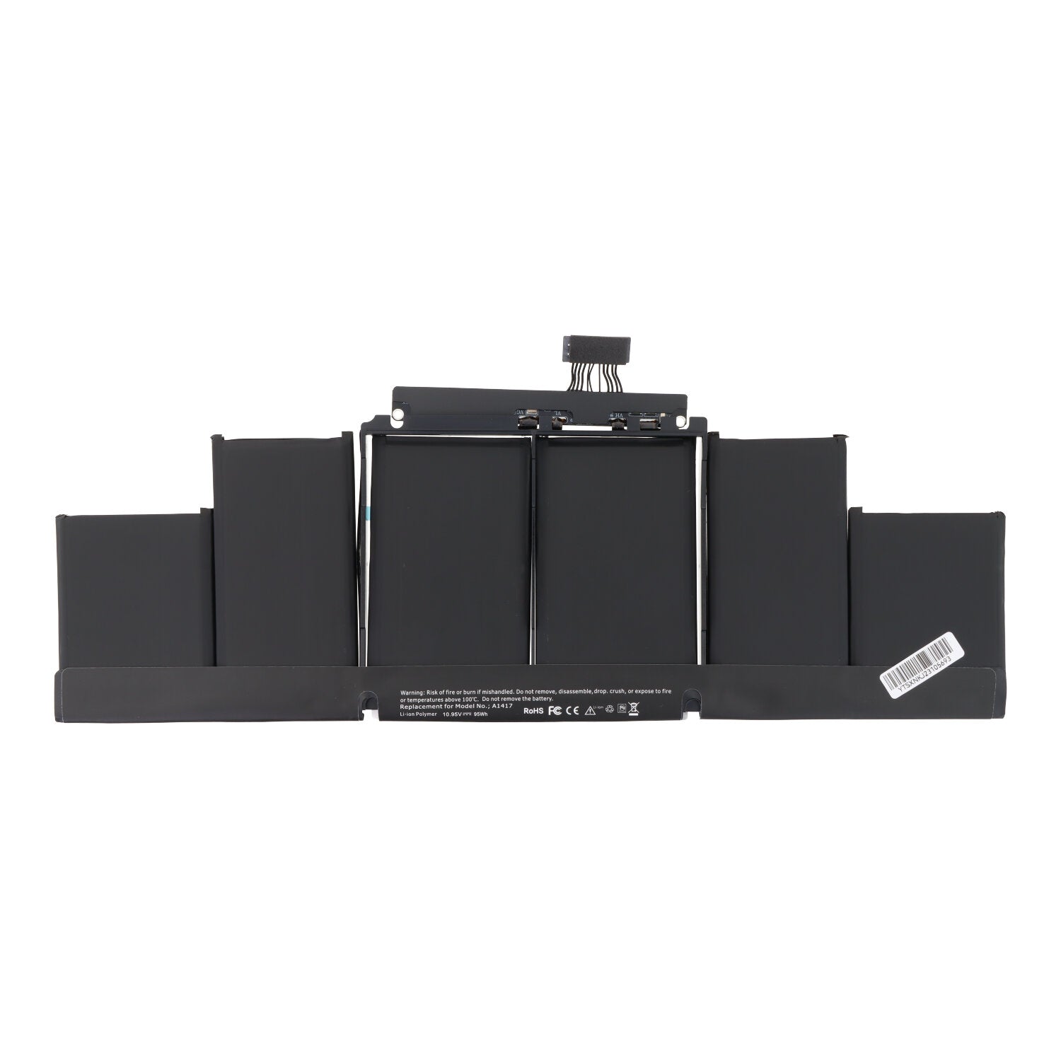 A1417 batterij + batterij plaklaag voor MacBook Retina Pro 15.4" A1398 2012 - 2013 OEM zonder logo