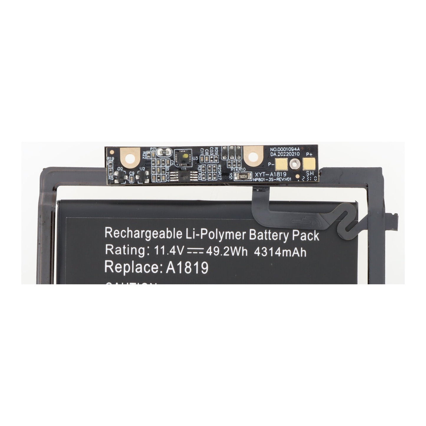 A1819 batterij + batterij plaklaag voor MacBook Pro 13.3" A1706 2017 OEM zonder logo