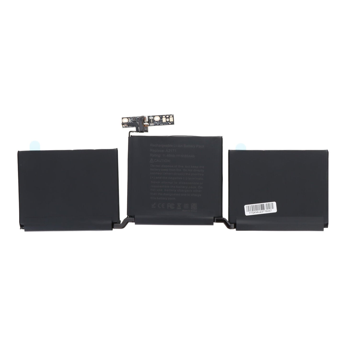 A2171 batterij + plaklaag voor MacBook Pro 13.3" A2289/Pro 13" 2019 A2159/Pro 13.3" M1 A2338/Pro 13" M2 A2338 OEM zonder logo