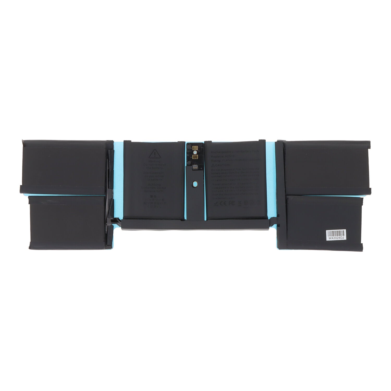 A2519 6100mAh Batterij + Plaklaag voor MacBook Pro 14" 2021 A2442/Pro 14" 2023 A2779/Pro M3 14" A2918 OEM zonder logo