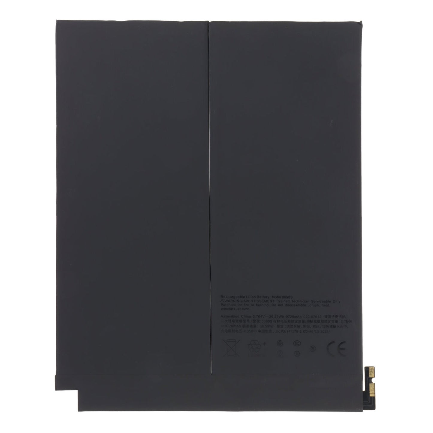 A2898 9705mAh batterij + batterij plaklaag voor iPad Air 13 2024 OEM zonder logo