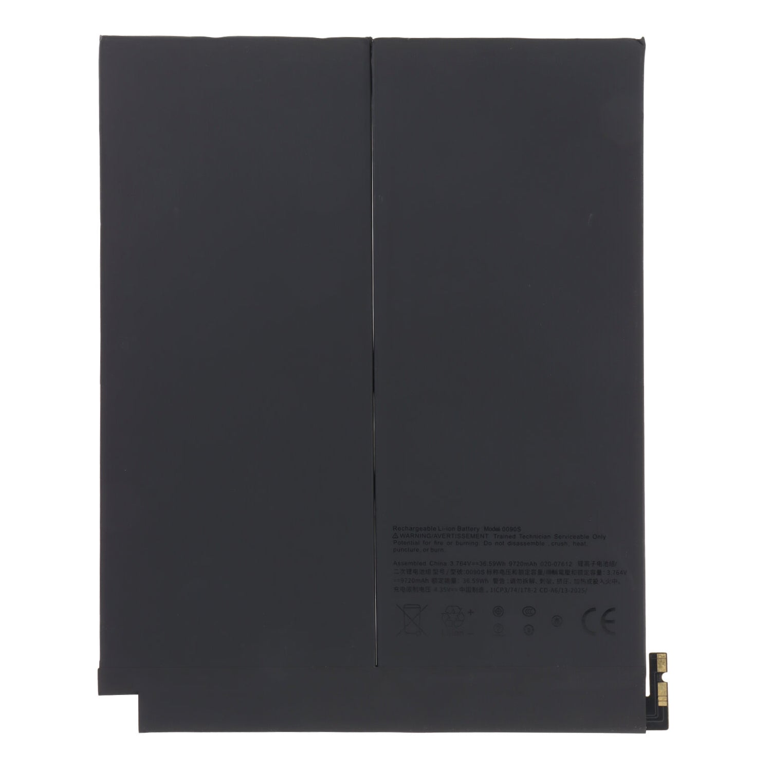 A2898 9705mAh batterij + batterij plaklaag voor iPad Air 13 2024 OEM zonder logo