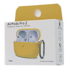 Anti - drop siliconen verdikte oplaadcase voor AirPods Pro 2 geel
