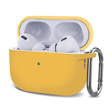 Anti - drop siliconen verdikte oplaadcase voor AirPods Pro 2 geel