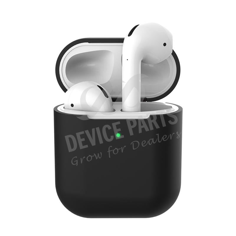 Anti - drop stofdichte Bluetooth oordopjes siliconen hoes voor AirPods 1/AirPods 2 zwart