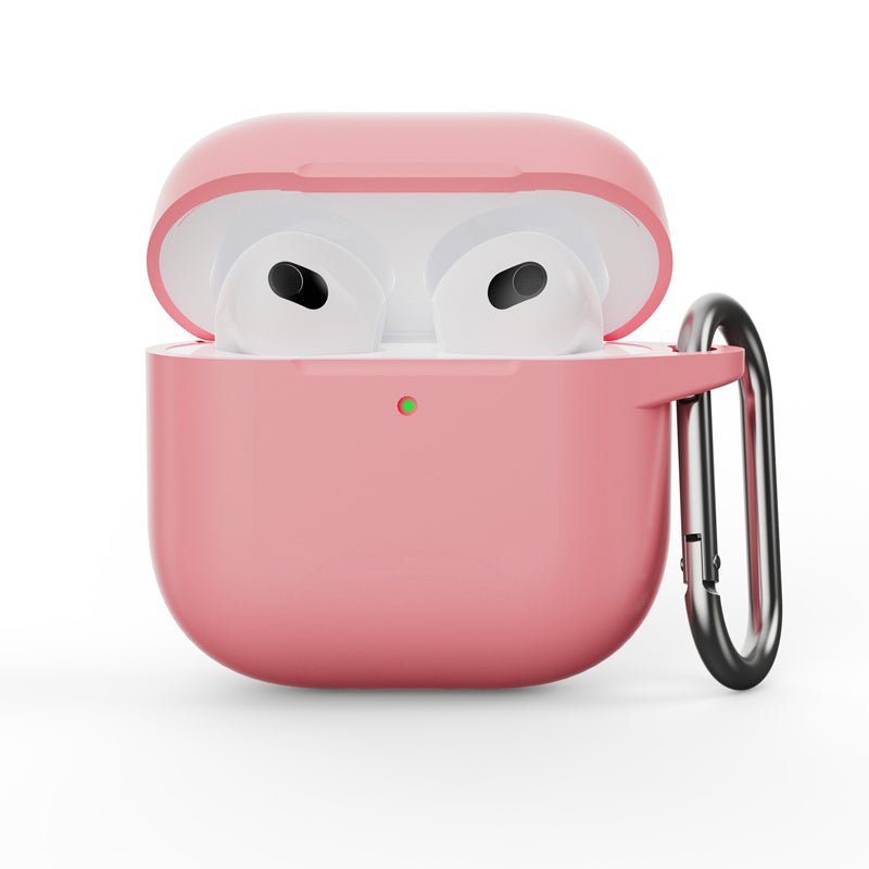 Anti - drop stofdichte siliconen beschermhoes voor Airpods 4 roze
