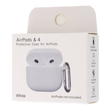 Anti - drop stofdichte siliconen beschermhoes voor AirPods 4 wit