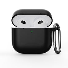 Anti - drop stofdichte siliconen beschermhoes voor AirPods 4 zwart