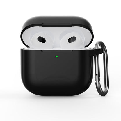 Anti - drop stofdichte siliconen beschermhoes voor AirPods 4 zwart