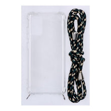 Anti - shock TPU case met groen koord voor Samsung Galaxy S20/S20 5G transparant