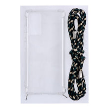 Anti - shock TPU hoesje met groene lanyard voor Samsung Galaxy S20 FE/S20 FE 5G transparant