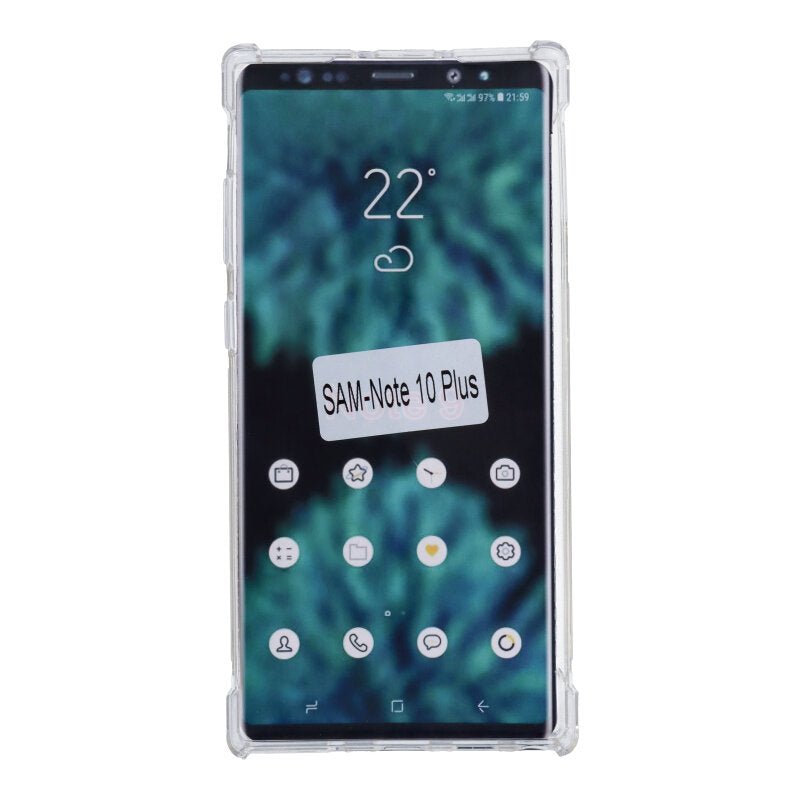 Anti - shock TPU hoesje voor Samsung Galaxy Note 10 Plus transparant