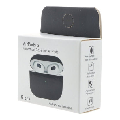 Anti - val stofdichte siliconen hoes voor AirPods 3 zwart