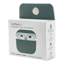 Anti - val stofdichte siliconen hoesje voor AirPods 3 oranje lichtgroen