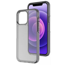 Anti yellow shockproof pc+tpu case voor iPhone 14 transparant black