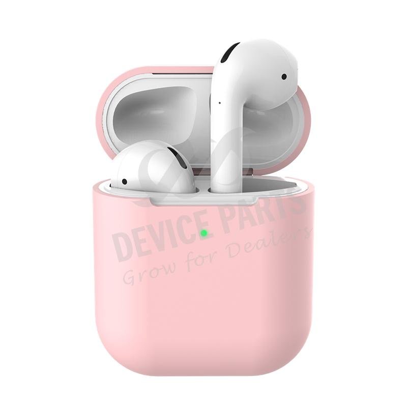 Antival Stofdichte Bluetooth Oordopjes Silicone Hoesje voor AirPods 1/AirPods 2 Roze