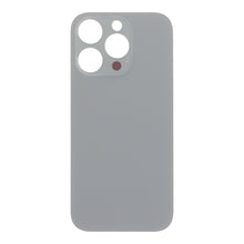 Batterij cover met plaklaag voor iPhone 16 Pro grote gat Natural Titanium HQ