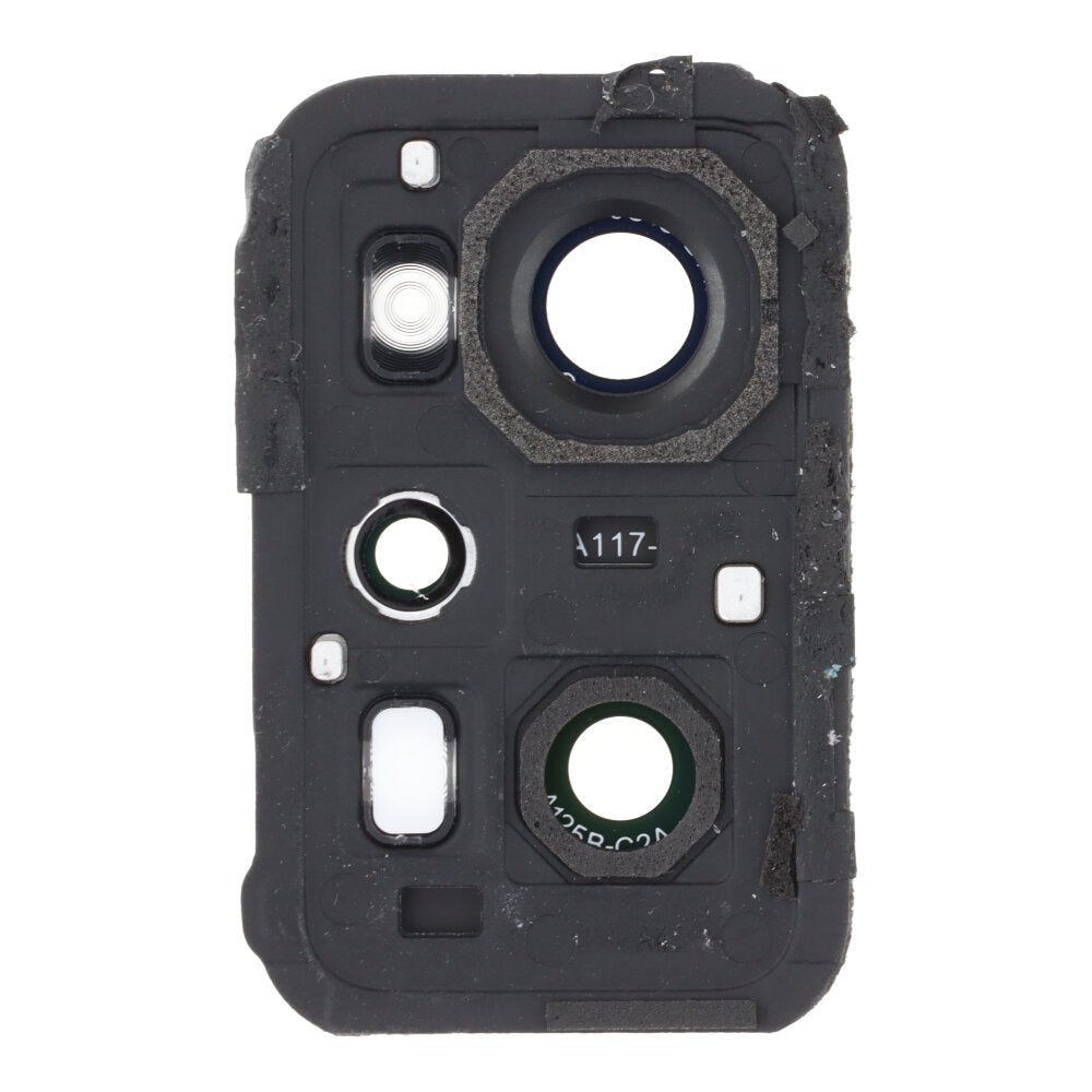 Back camera lens en bezel voor Realme GT2 Steel black Origineel - OEM Spares