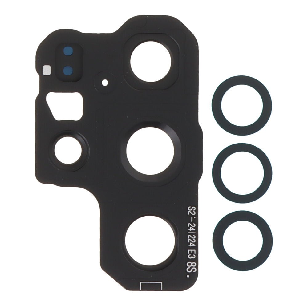 Back camera lens en bezel voor Samsung Galaxy S25 Ultra black Origineel