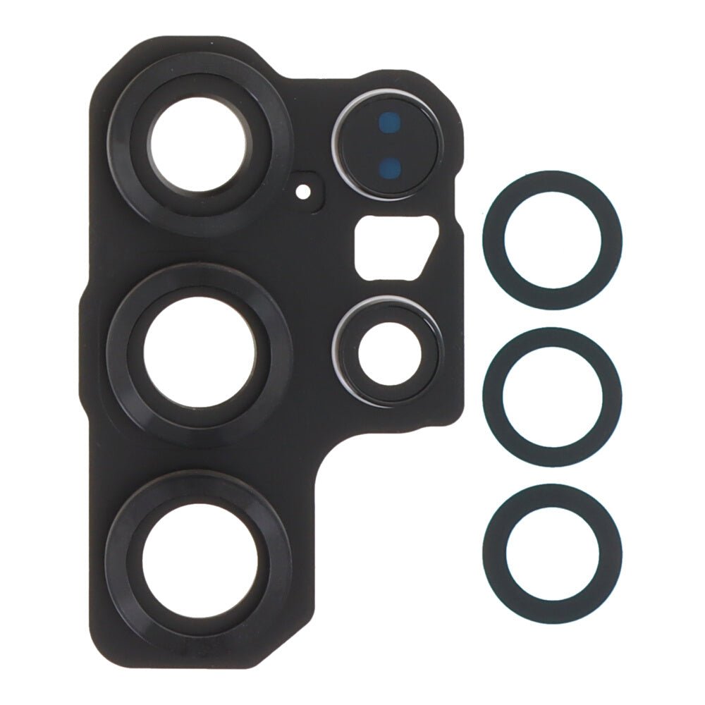 Back camera lens en bezel voor Samsung Galaxy S25 Ultra black Origineel