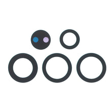 Back camera lens voor Samsung Galaxy S25 Ultra zwart (Origineel, set van 5)