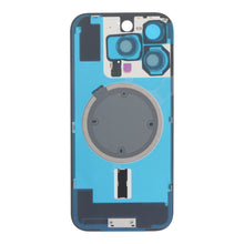 Batterij cover + Back camera lens en Bezel met magnetische ring + metalen plaat voor iPhone 16 Pro White Titanium OEM - OEM Spares