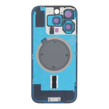 Batterij cover + Back Camera Lens en Bezel met Magnetism Ring+Metal Plate voor iPhone 16 Pro Desert Titanium (Origineel)