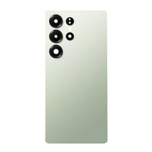 Batterij cover + Batterij cover plaklaag + Back Camera Lens en Bezel voor Samsung Galaxy S25 Ultra Titanium Jade Green Origineel