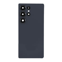 Batterij cover + batterij cover plaklaag + back camera lens en bezel voor Samsung Galaxy S25 Ultra titanium jet black HQ