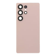 Batterij cover + batterij cover plaklaag + back camera lens en bezel voor Samsung Galaxy S25 Ultra Titanium Pink Gold zonder logo HQ
