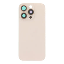 Batterij cover en back camera lens en bezel met magnetische ring en metalen plaat voor iPhone 16 Pro Desert Titanium HQ
