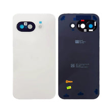 Batterij cover en batterij cover plaklaag en back camera lens en bezel voor Google Pixel 9a Porcelain HQ