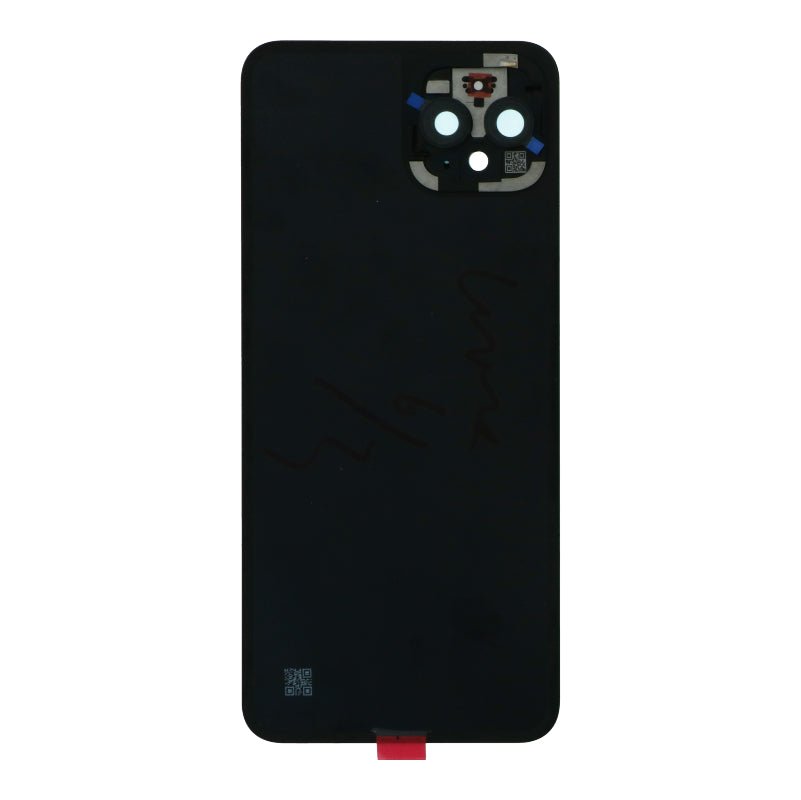 Batterij cover en plaklaag + back camera lens en bezel voor Google Pixel 4 Black (Origineel)