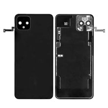 Batterij cover en plaklaag en back camera lens en bezel met draadloos opladen voor Google Pixel 4 XL black Origineel