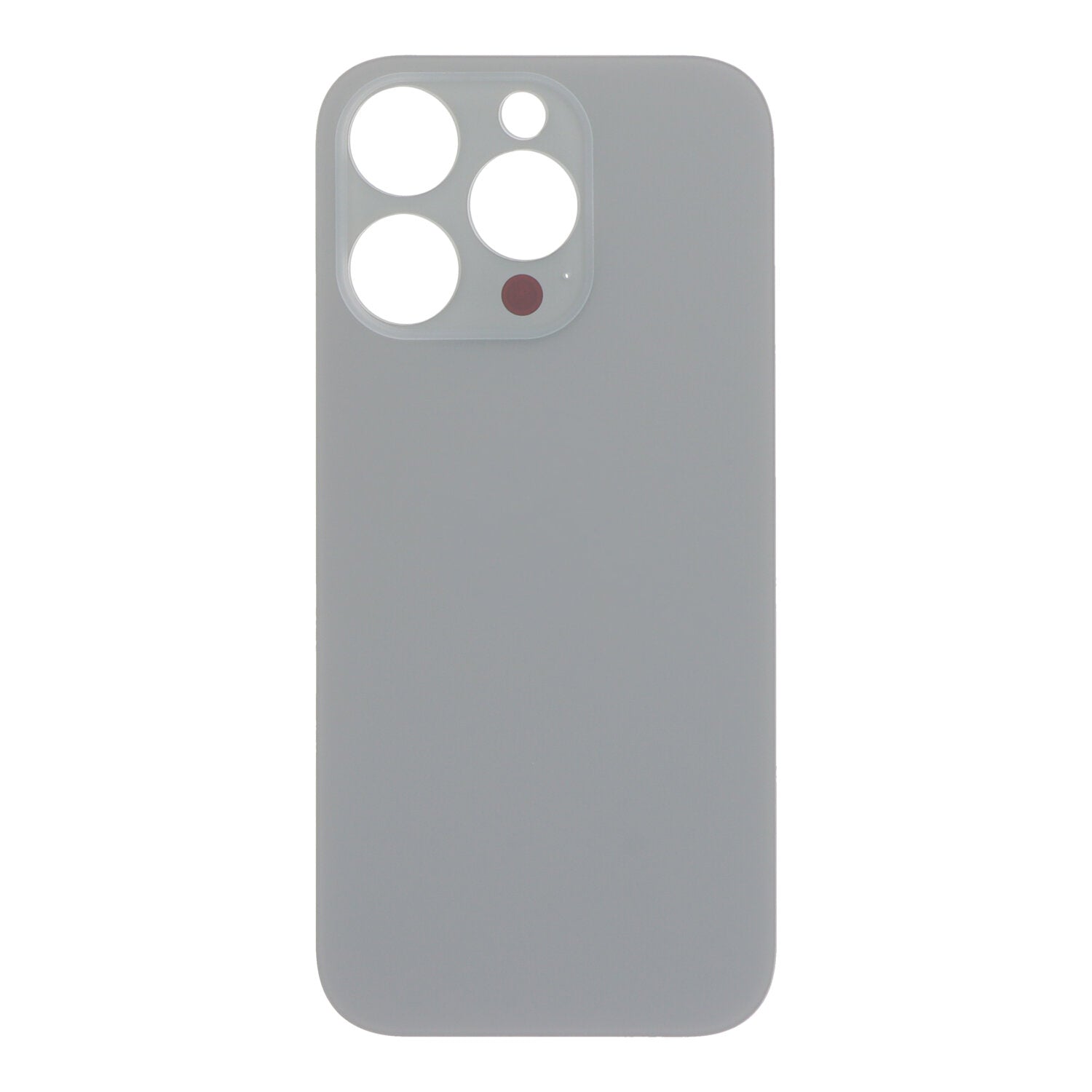 Batterij cover met plaklaag voor iPhone 16 Pro grote gat Natural Titanium HQ