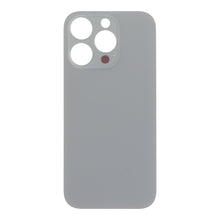 Batterij cover met plaklaag voor iPhone 16 Pro grote gat Natural Titanium HQ