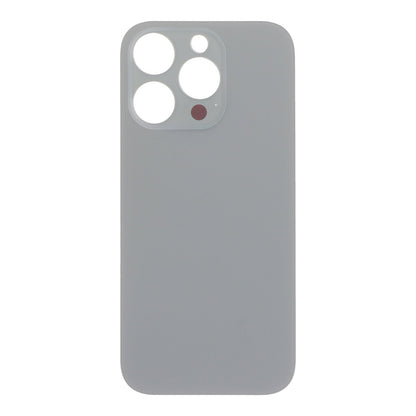 Batterij cover met plaklaag voor iPhone 16 Pro grote gat Natural Titanium HQ