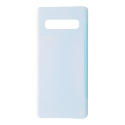 Batterij cover met plaklaag voor Samsung Galaxy S10 wit OEM