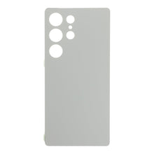 Batterij cover met plaklaag voor Samsung Galaxy S25 Ultra Titanium White Silver OEM