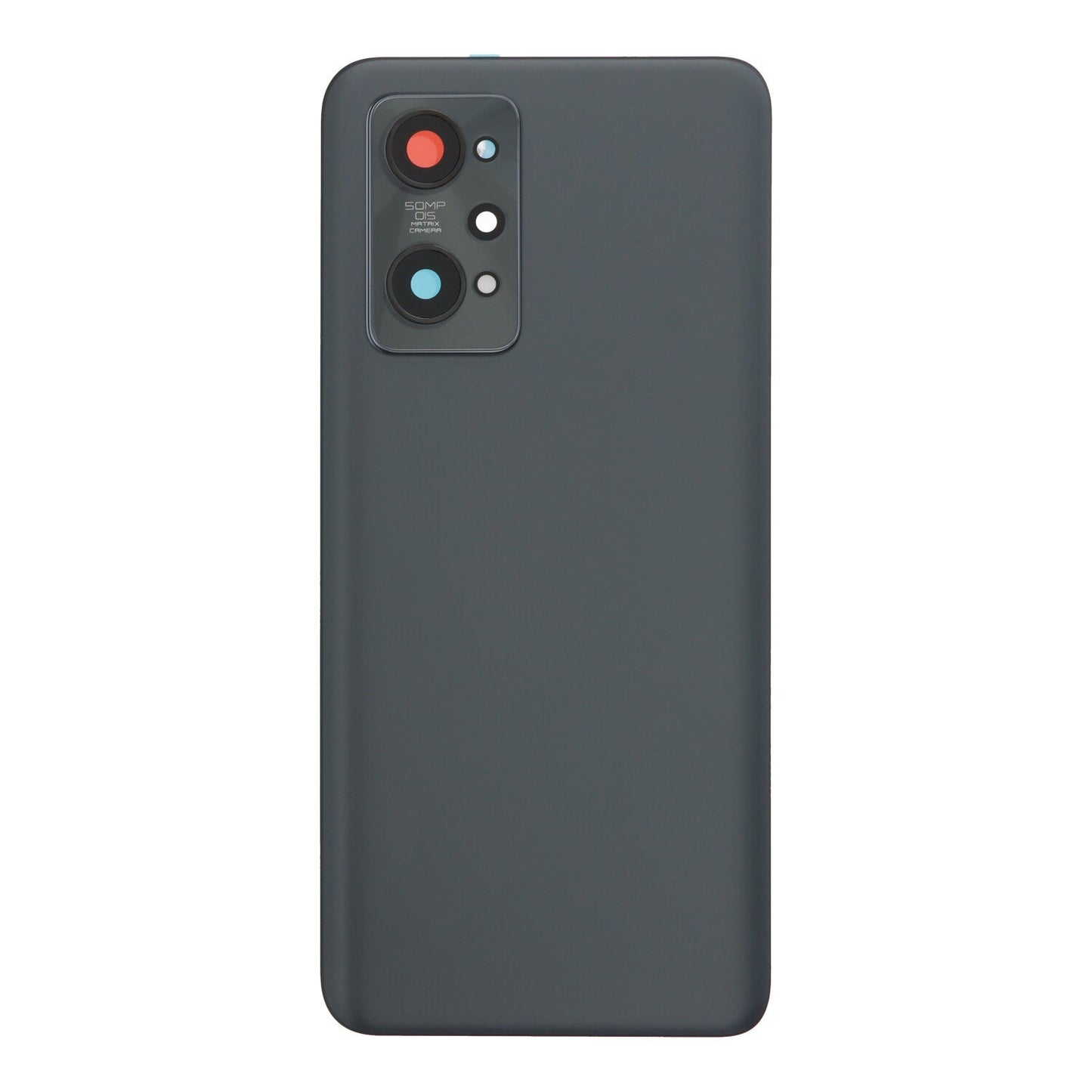 Batterij cover + plaklaag + back camera lens en bezel voor Realme GT2 zwart origineel - OEM Spares