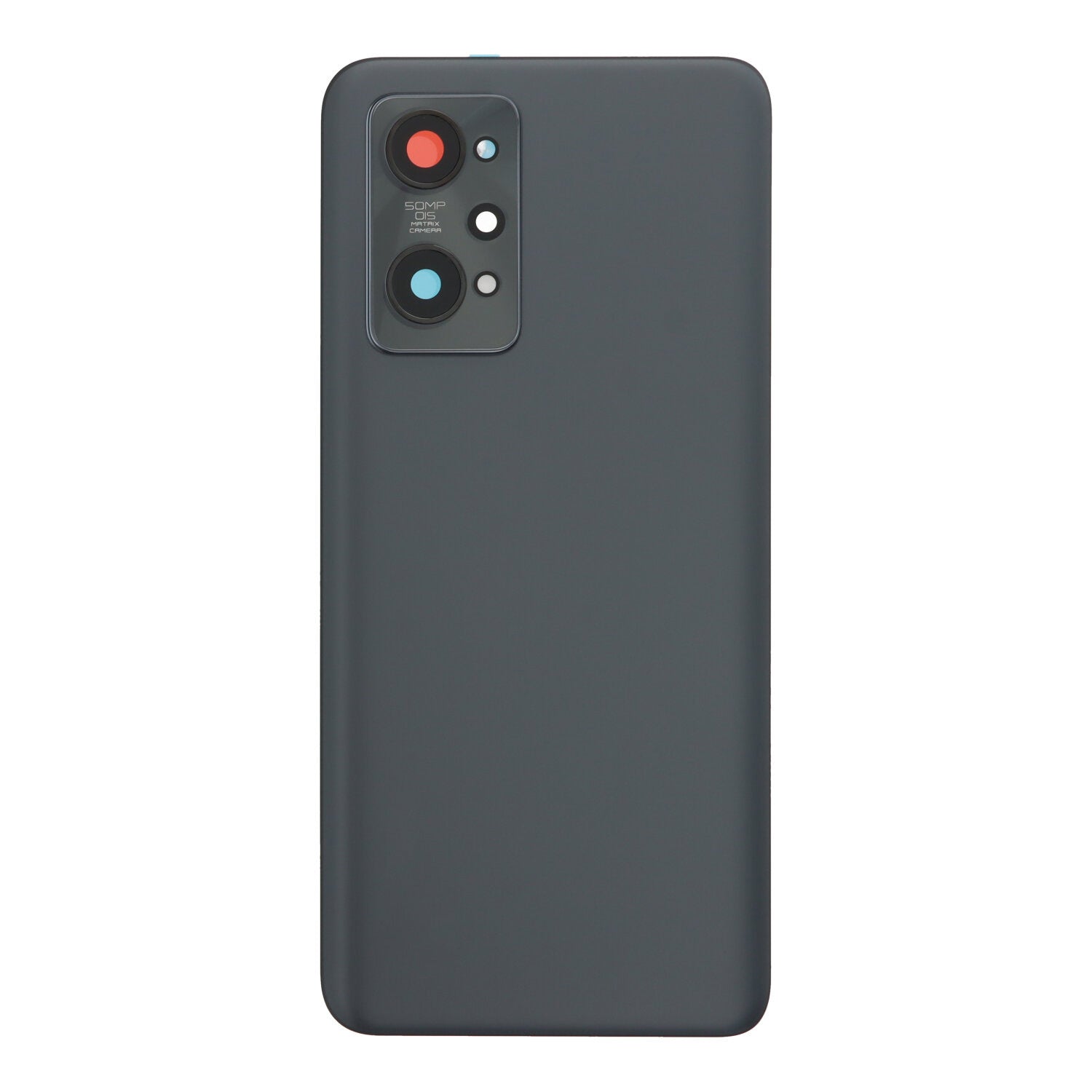 Batterij cover + plaklaag + back camera lens en bezel voor Realme GT2 zwart origineel - OEM Spares