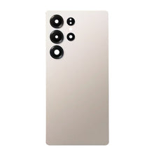 Batterij cover + Plaklaag + Back Camera Lens en Bezel voor Samsung Galaxy S25 Ultra Titanium Pink Gold Origineel