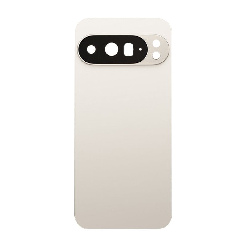 Batterij cover + plaklaag batterij cover + back camera lens en bezel voor Google Pixel 10 Pro XL Porcelain (Origineel)